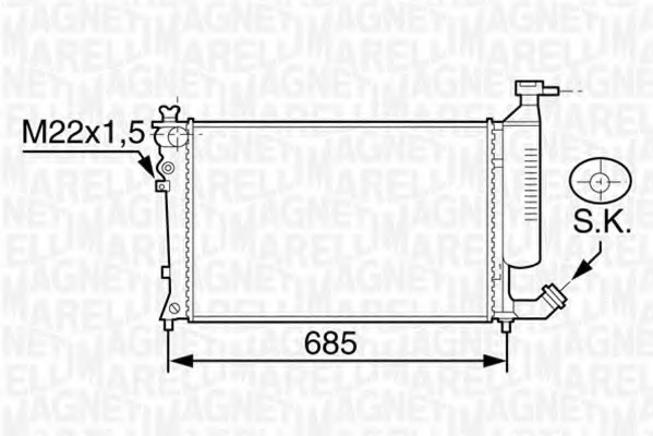 Radiator racire motor