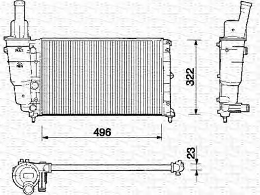 Radiator racire motor