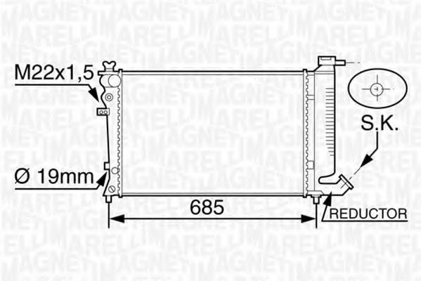 Radiator racire motor