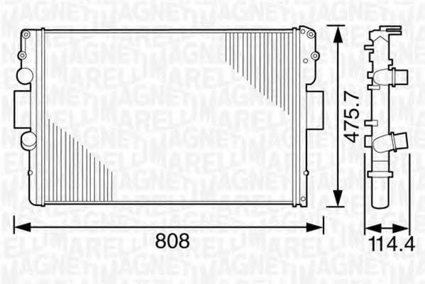 Radiator racire motor