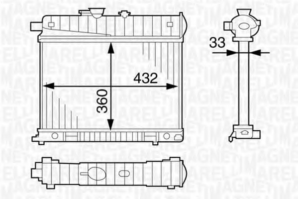 Radiator racire motor