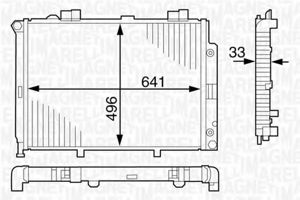 Radiator racire motor