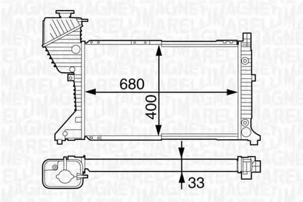 Radiator racire motor