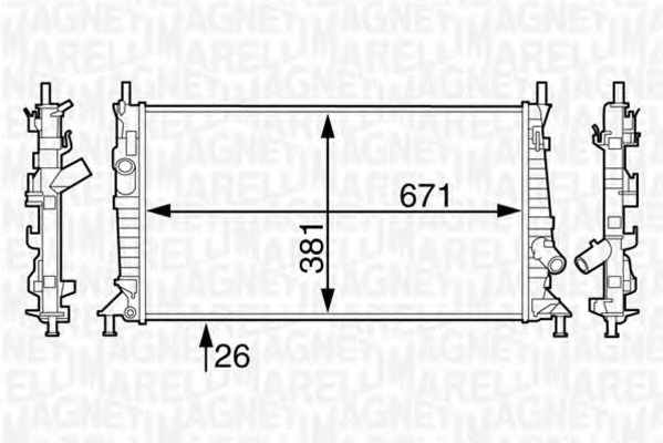 Radiator racire motor