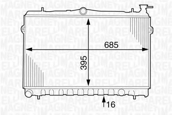 Radiator racire motor