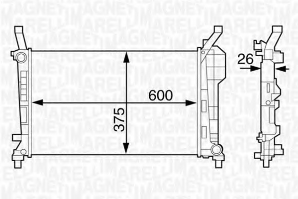 Radiator racire motor