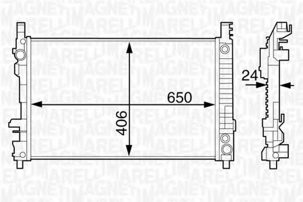 Radiator racire motor