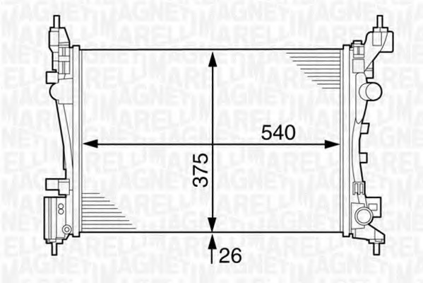 Radiator racire motor