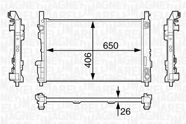 Radiator racire motor