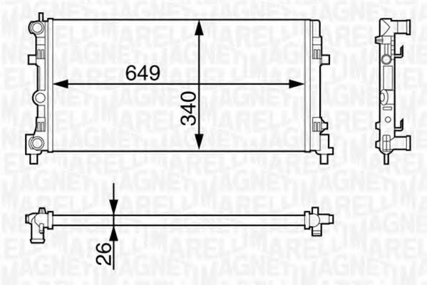 Radiator racire motor