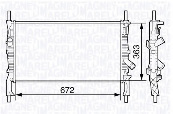 Radiator racire motor