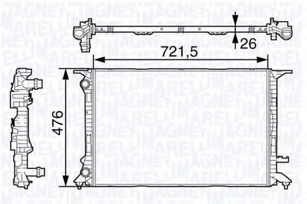 Radiator racire motor