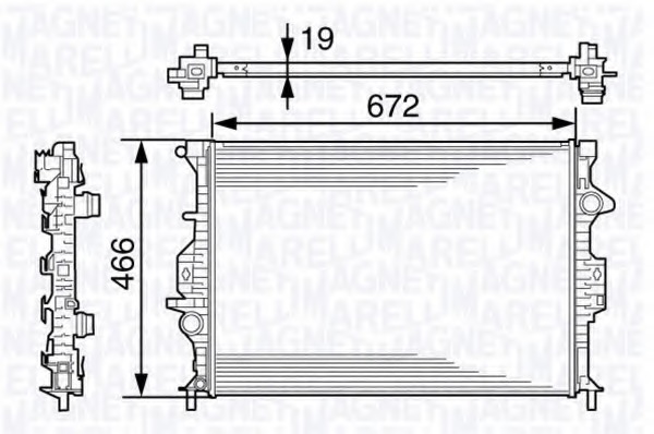 Radiator racire motor