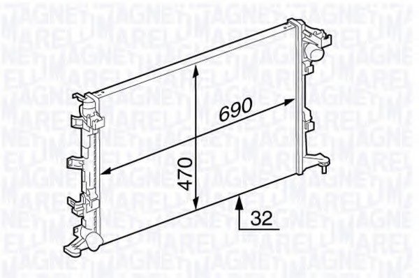 Radiator racire motor