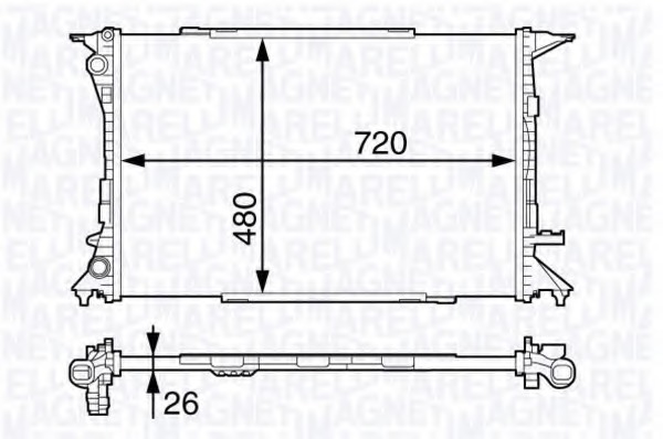 Radiator racire motor