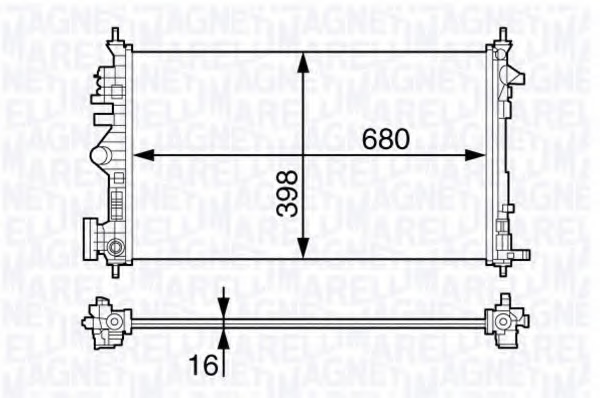 Radiator racire motor