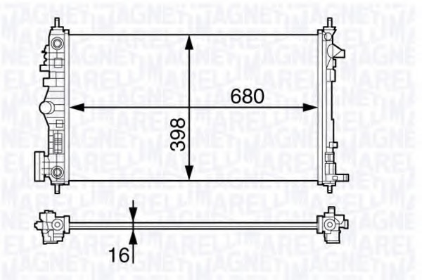 Radiator racire motor