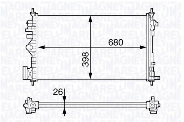 Radiator racire motor