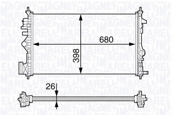 Radiator racire motor