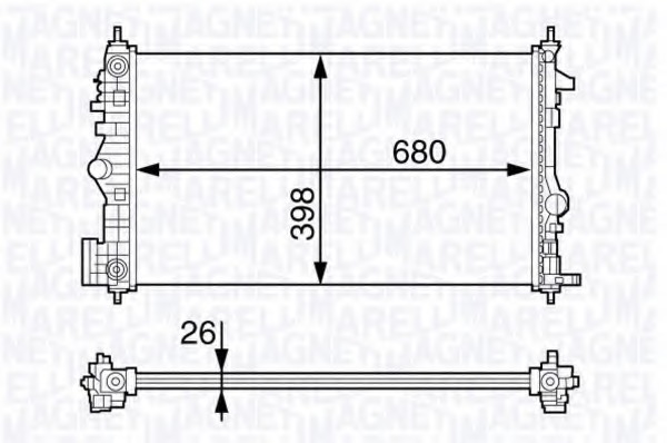 Radiator racire motor