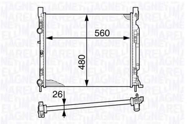 Radiator racire motor