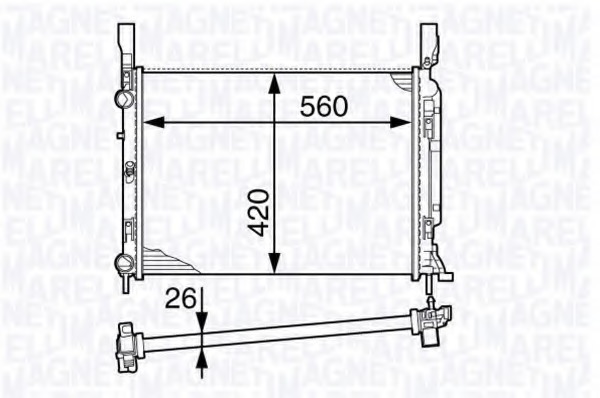 Radiator racire motor