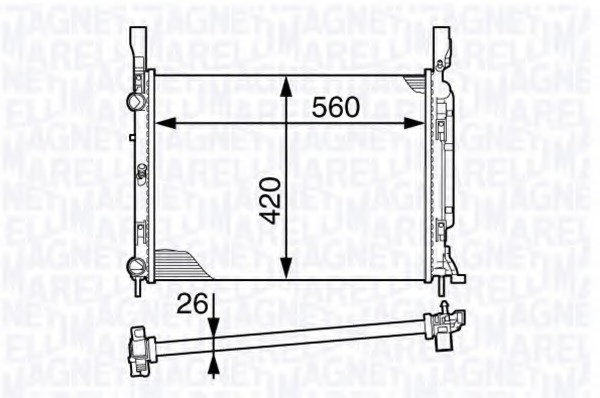 Radiator racire motor