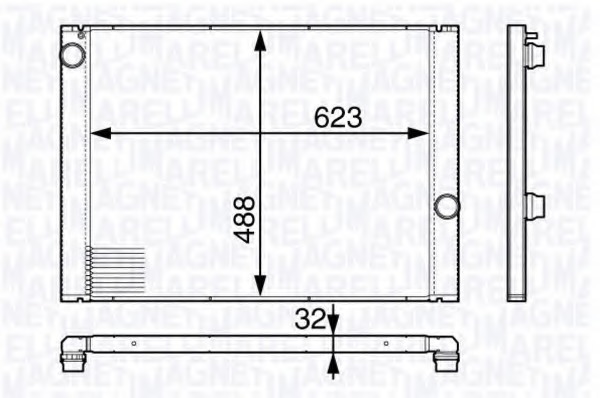 Radiator racire motor