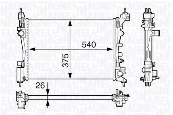 Radiator racire motor