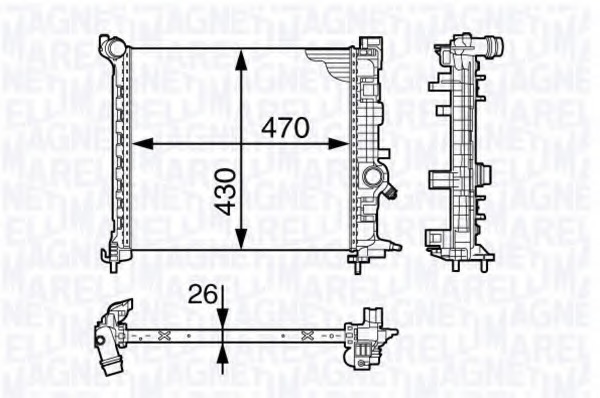 Radiator racire motor