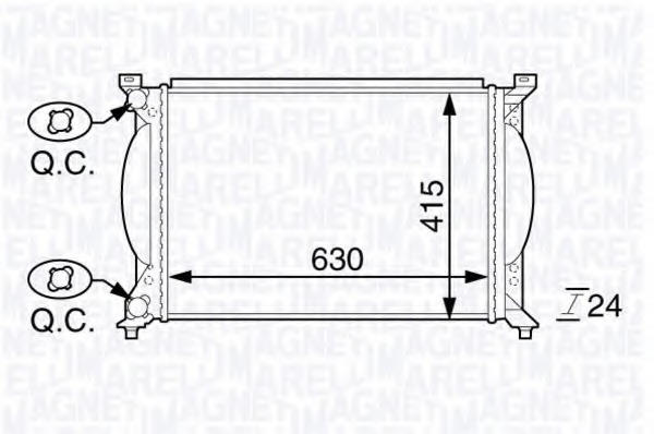 Radiator racire motor