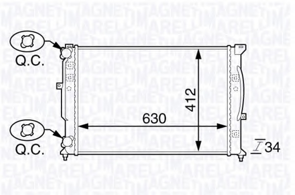 Radiator racire motor