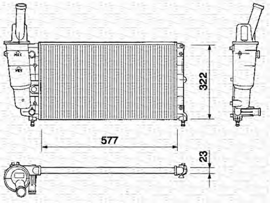 Radiator racire motor