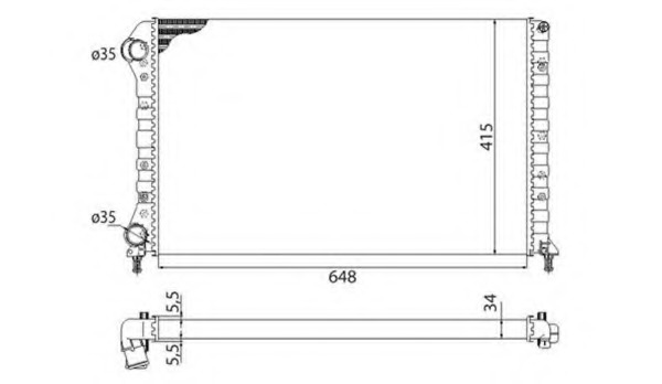 Radiator racire motor