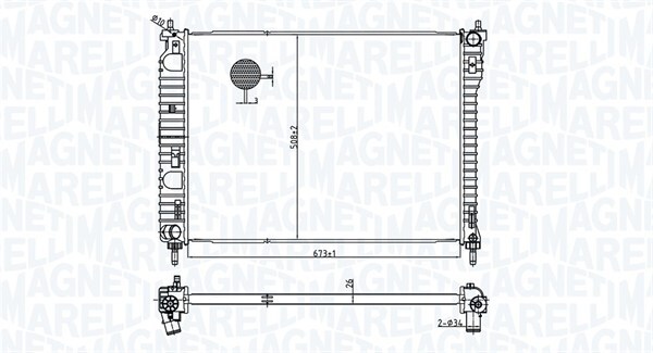 Radiator racire motor