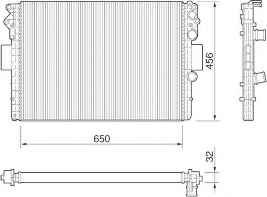 Radiator racire motor