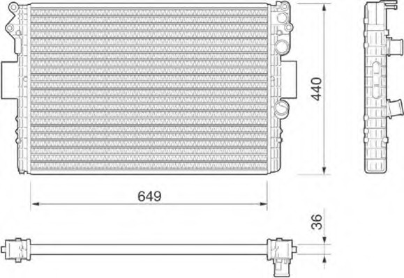 Radiator racire motor