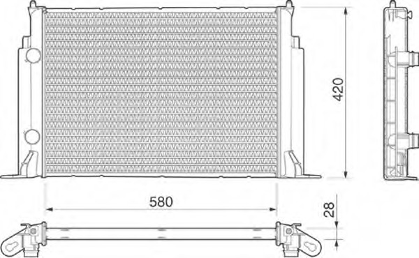 Radiator racire motor