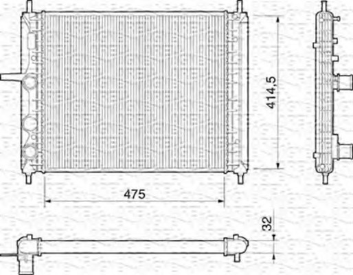 Radiator racire motor