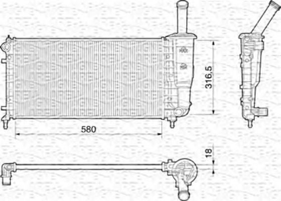 Radiator racire motor