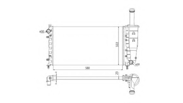 Radiator racire motor