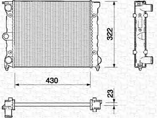 Radiator racire motor