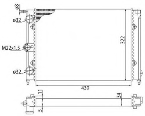 Radiator racire motor