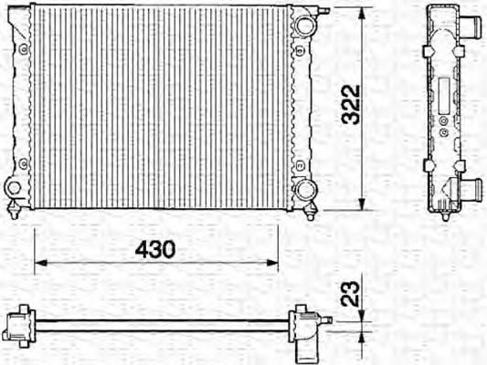 Radiator racire motor