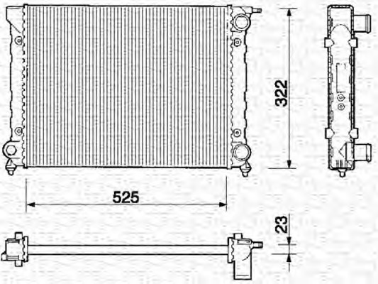 Radiator racire motor