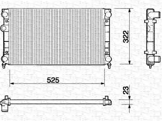 Radiator racire motor