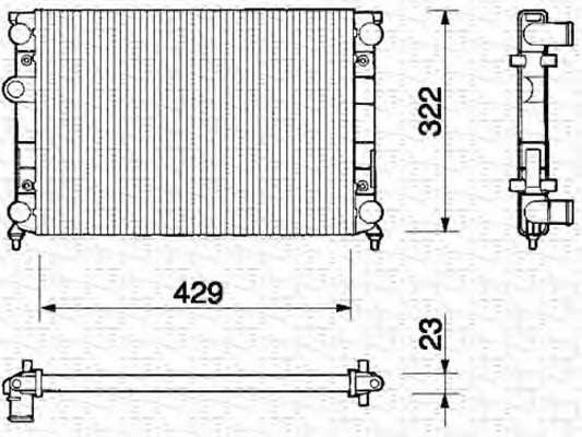 Radiator racire motor