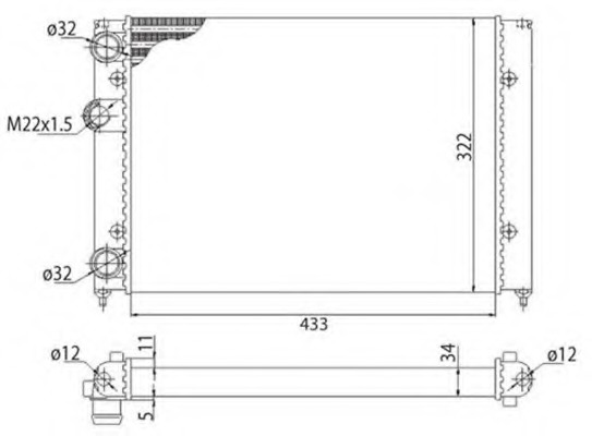 Radiator racire motor