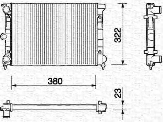 Radiator racire motor