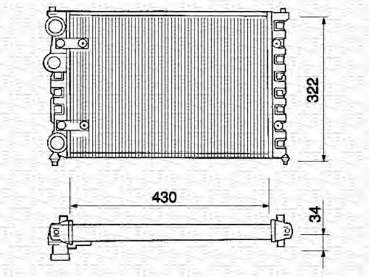 Radiator racire motor